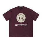 “Life’s Upside Down” (Men Size Up) Heavyweight Vintage Washed Frayed T-Shirt