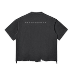 “Cheez” Snow Wash Raw-Hem Boxy T-shirt