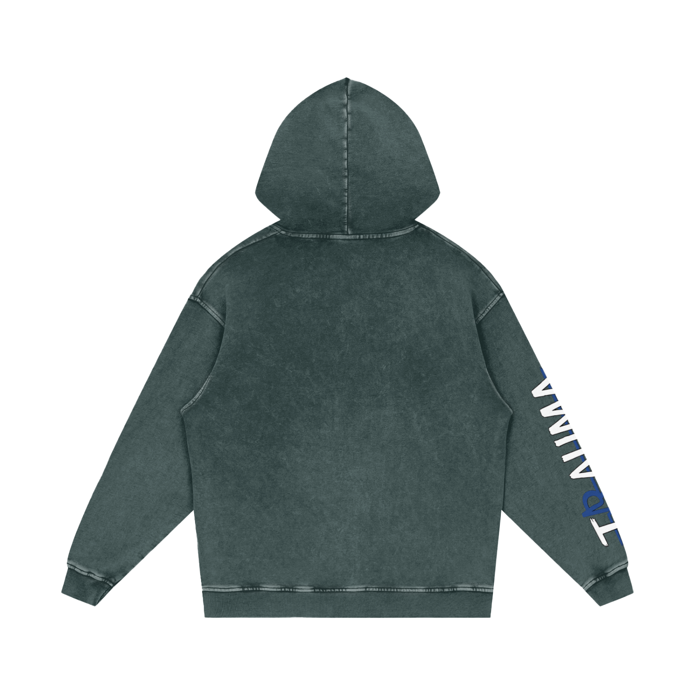 Trauma Snow Washed Loose Cotton Hoodie