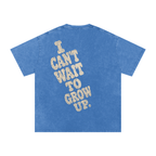 Snow Washed Oversized Cotton T-Shirt