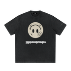 “Life’s Upside Down” (Men Size Up) Heavyweight Vintage Washed Frayed T-Shirt