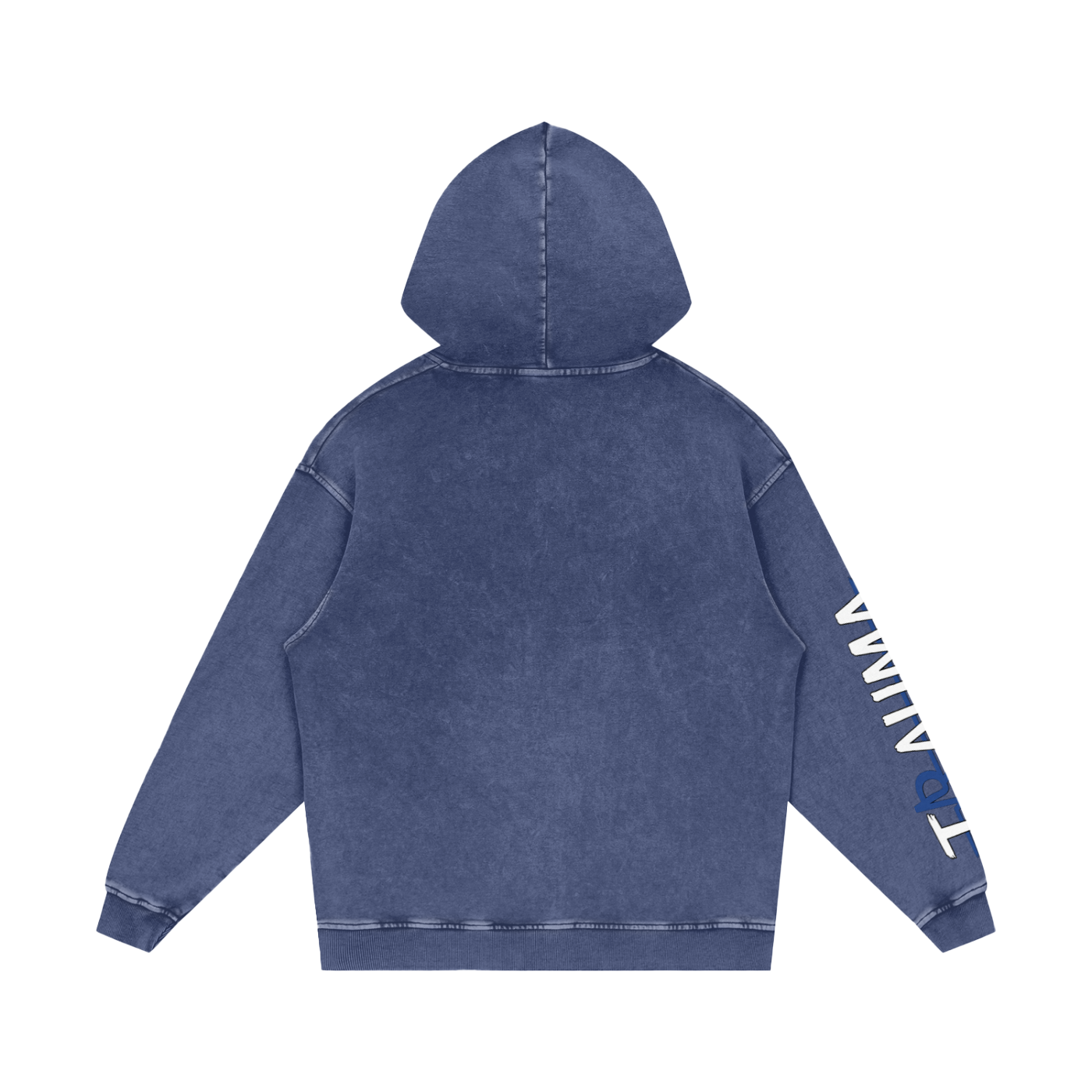 Trauma Snow Washed Loose Cotton Hoodie