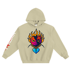 Trauma Face Fleeced Boxy Hoodie