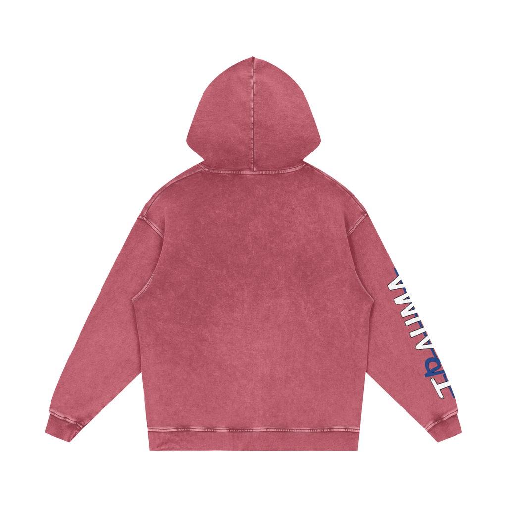 Trauma Snow Washed Loose Cotton Hoodie