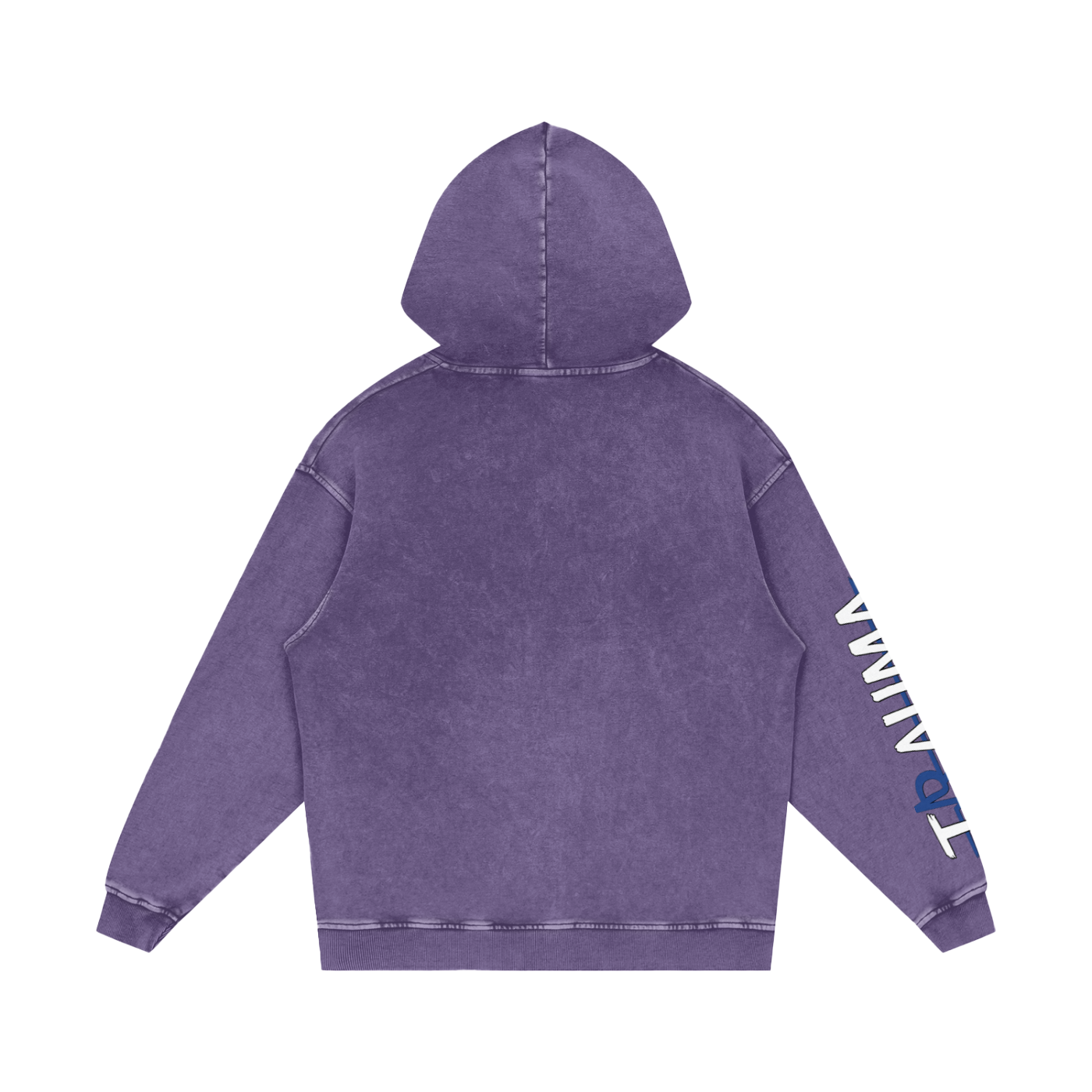 Trauma Snow Washed Loose Cotton Hoodie