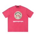 “Life’s Upside Down” (Men Size Up) Heavyweight Vintage Washed Frayed T-Shirt