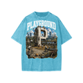 “Playground” -Snow Washed Kids' T-Shirt