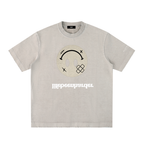 “Life’s Upside Down” (Men Size Up) Heavyweight Vintage Washed Frayed T-Shirt