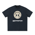“Life’s Upside Down” (Men Size Up) Heavyweight Vintage Washed Frayed T-Shirt