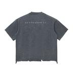 “Cheez” Snow Wash Raw-Hem Boxy T-shirt