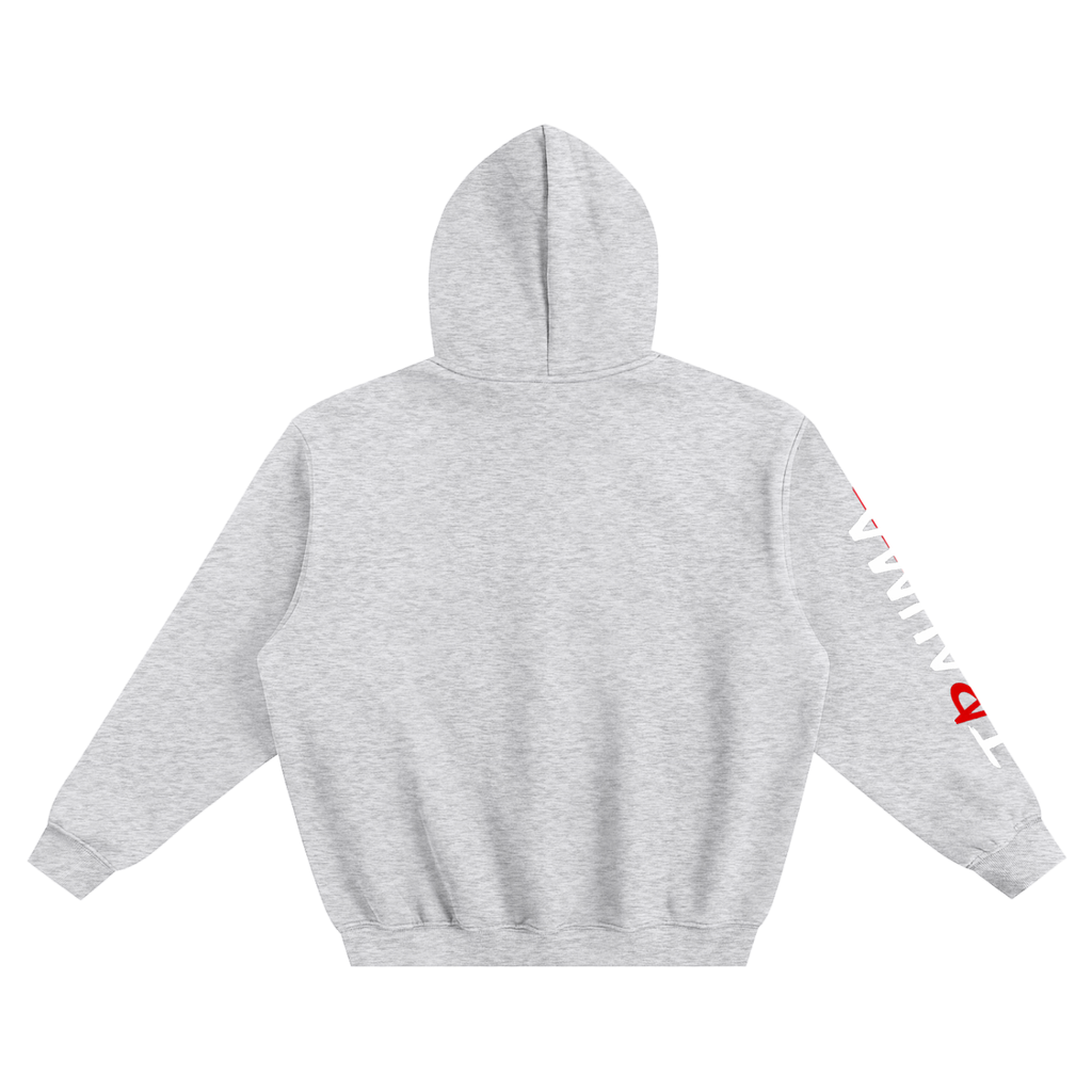 Trauma Face Fleeced Boxy Hoodie