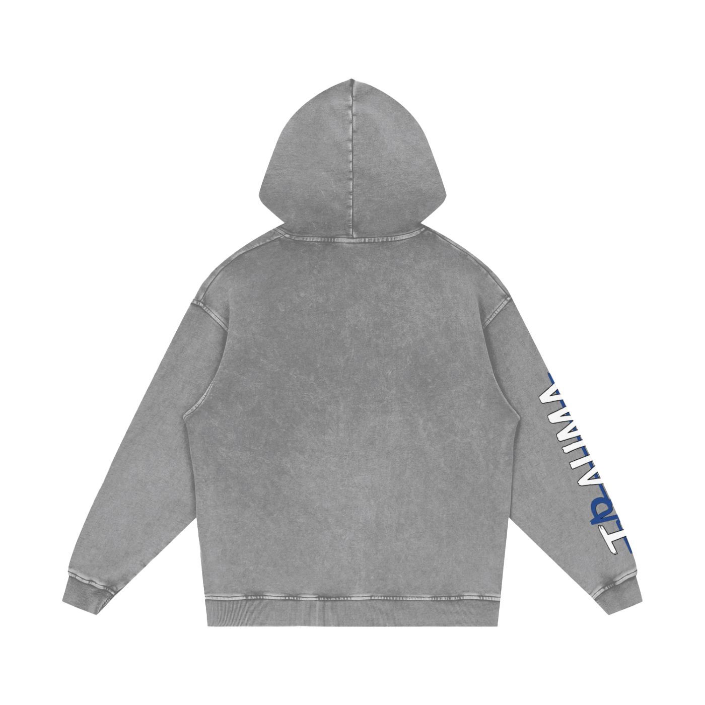 Trauma Snow Washed Loose Cotton Hoodie