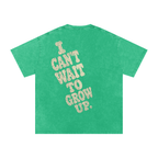 Snow Washed Oversized Cotton T-Shirt