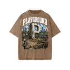 “Playground” -Snow Washed Kids' T-Shirt