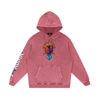 Trauma Snow Washed Loose Cotton Hoodie