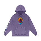 Trauma Snow Washed Loose Cotton Hoodie